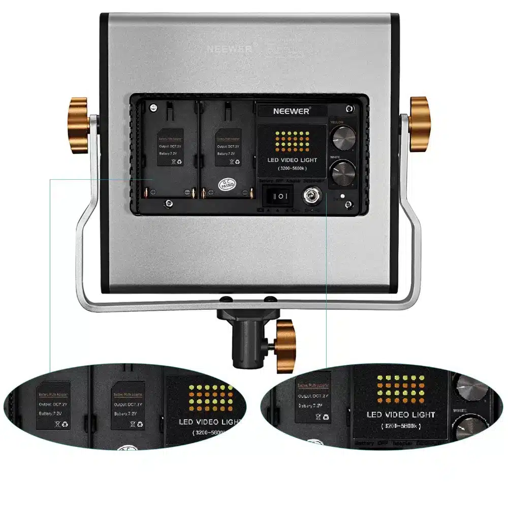 Kit 3 paneles LED Neewer bicolor 480 - Image 3